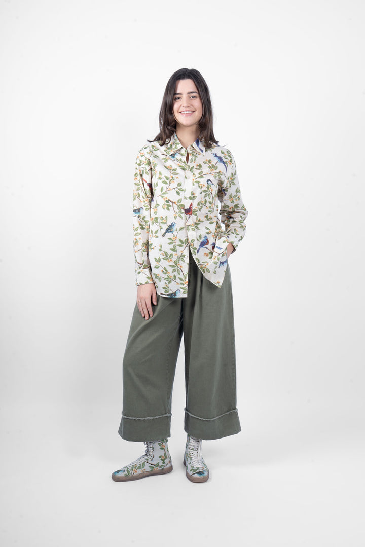 M.A. Dainty Sap Shirt - Birds