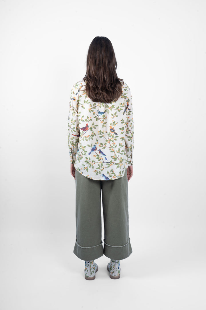 M.A. Dainty Sap Shirt - Birds