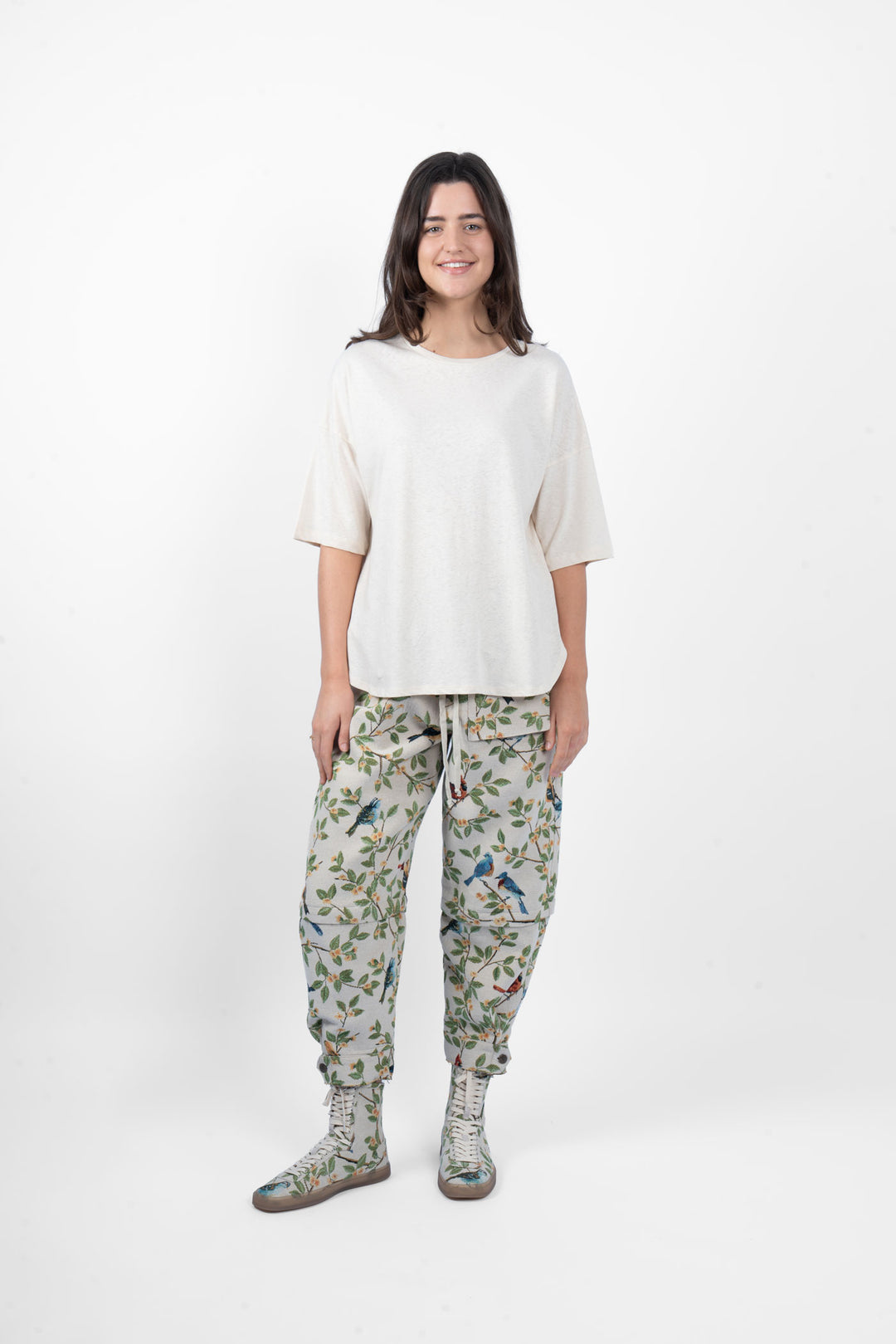 M.A. Dainty Trucker Pant - Birds