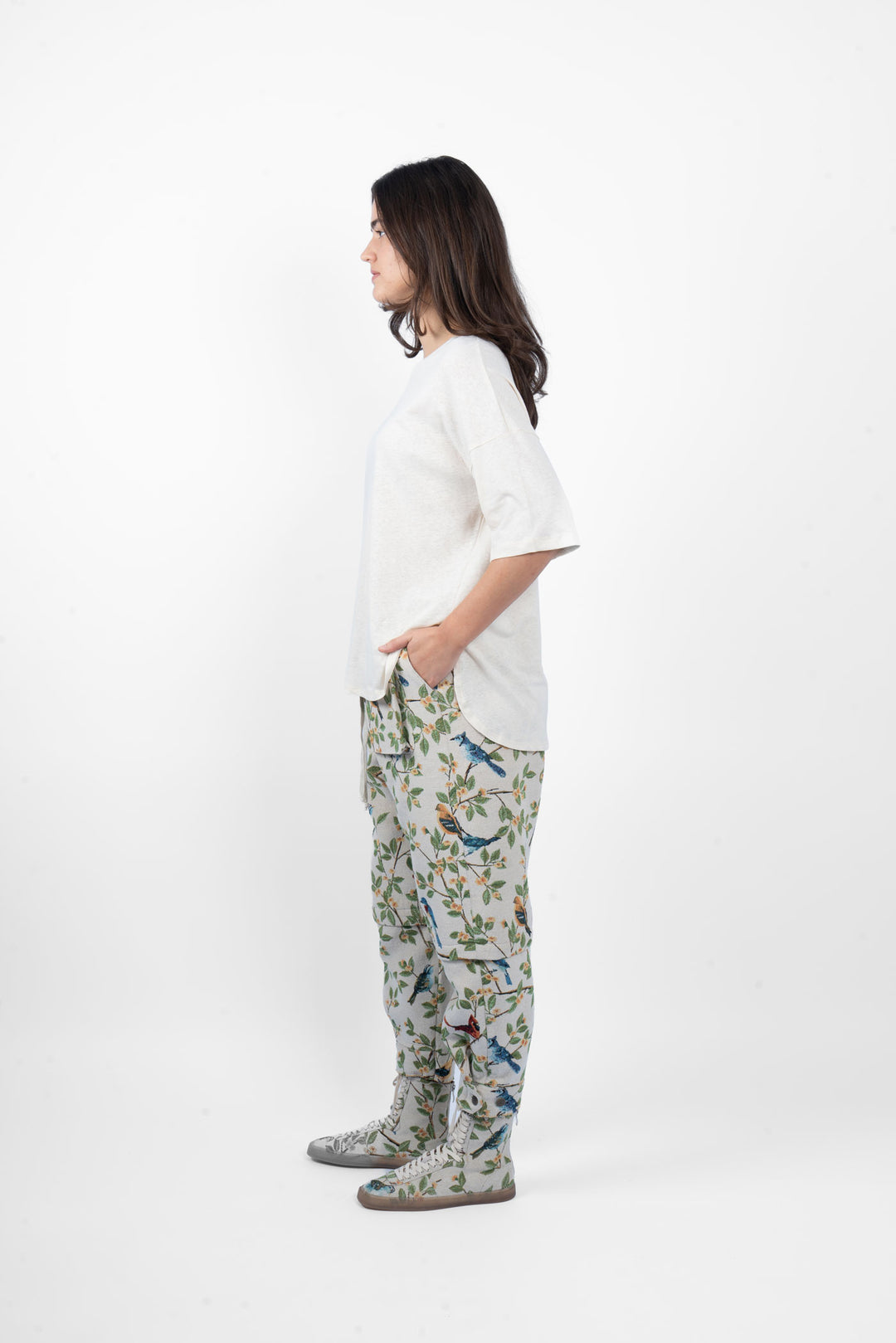 M.A. Dainty Trucker Pant - Birds