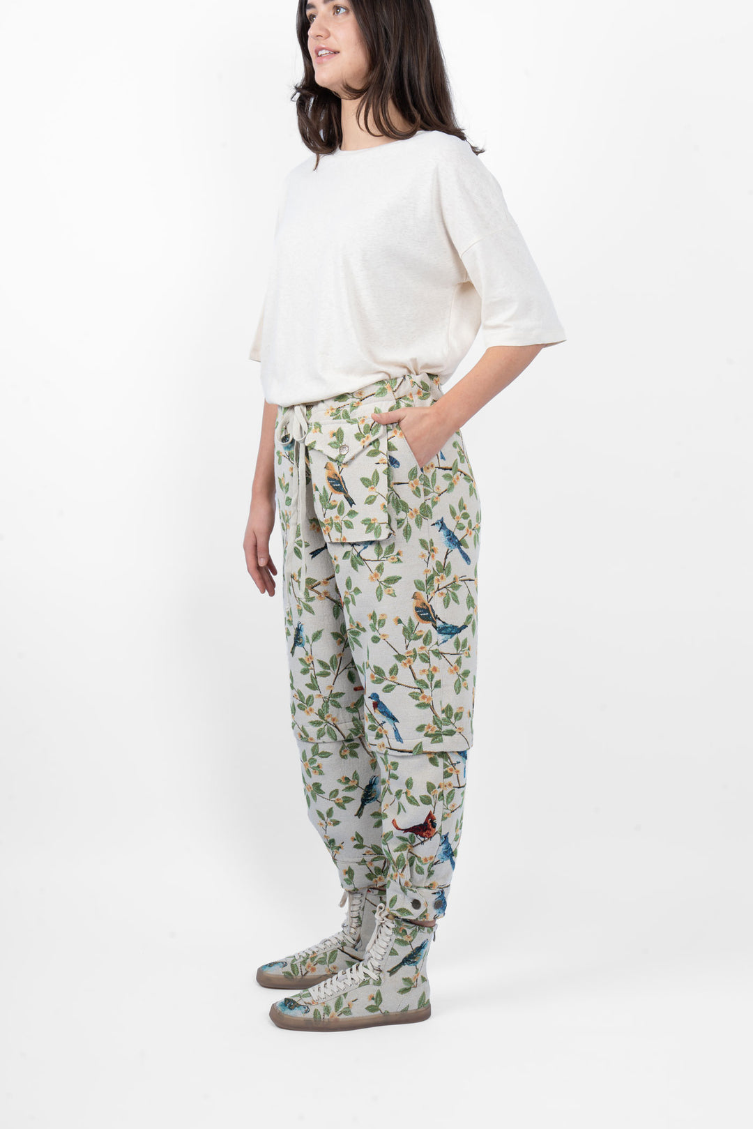 M.A. Dainty Trucker Pant - Birds