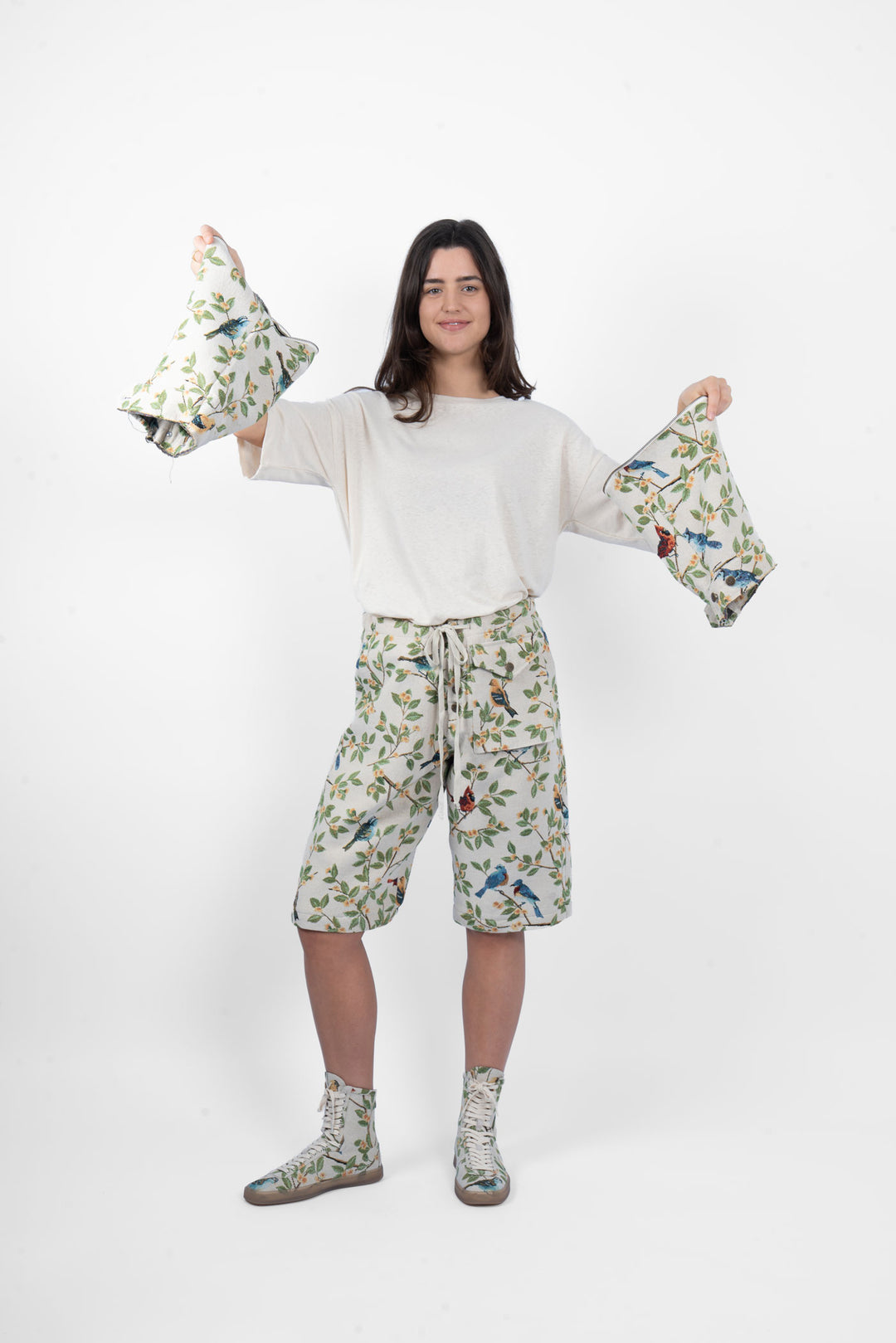 M.A. Dainty Trucker Pant - Birds