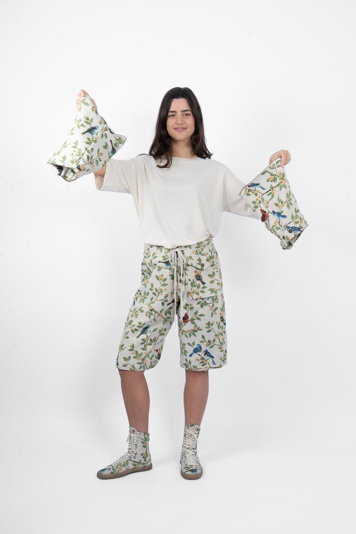 M.A. Dainty Trucker Pant - Birds