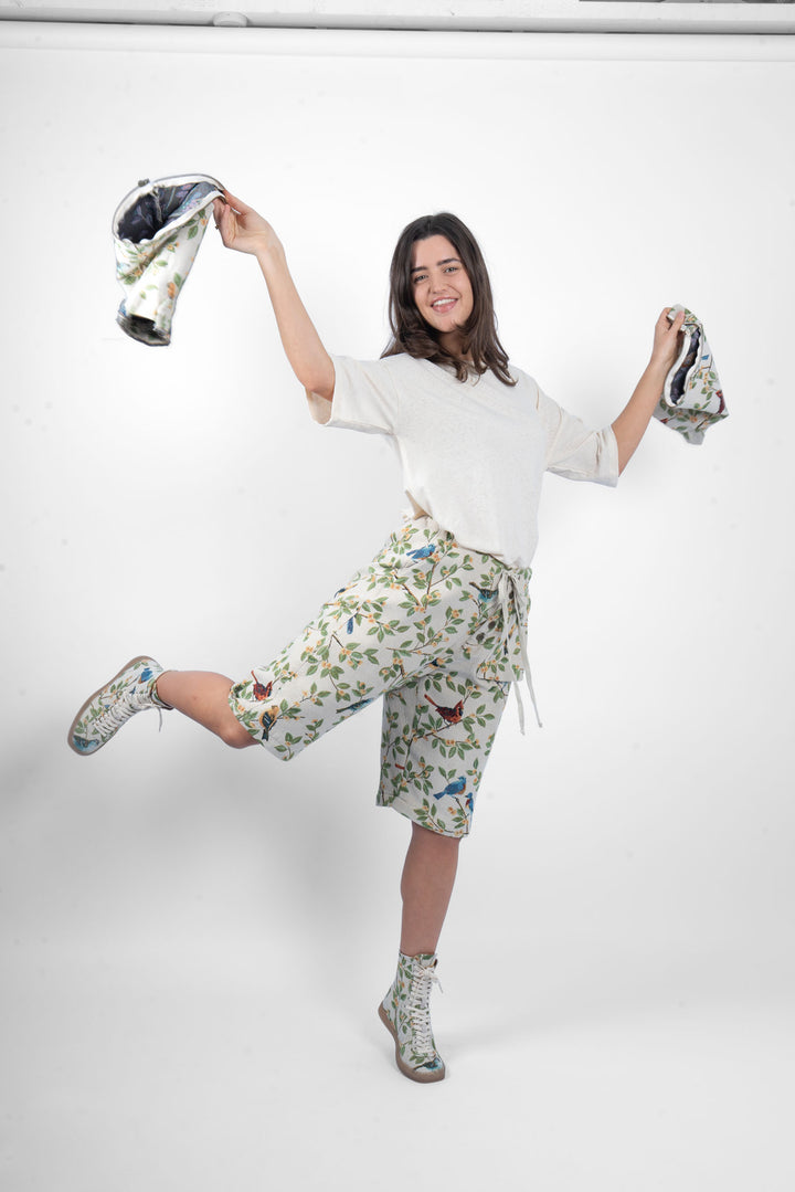 M.A. Dainty Trucker Pant - Birds