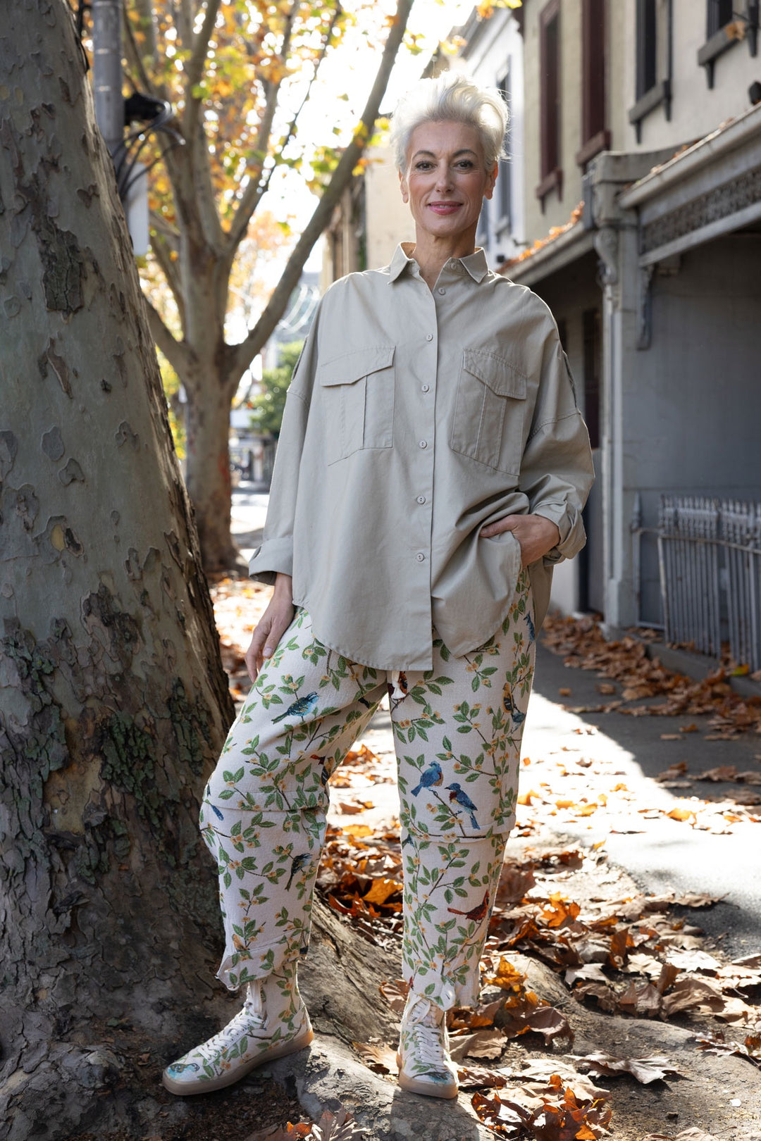 M.A. Dainty Trucker Pant - Birds