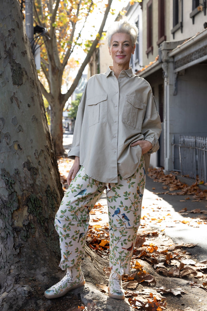 M.A. Dainty Trucker Pant - Birds