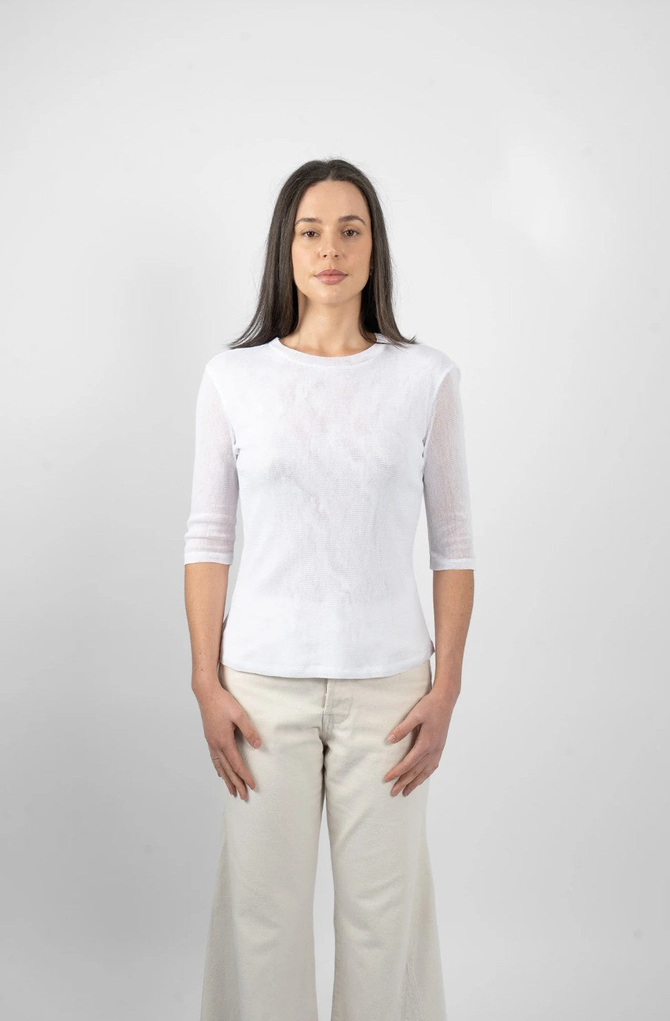 M.A. Dainty Meadow Top - WHT