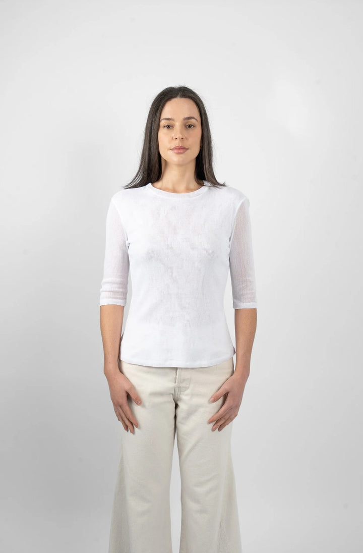 M.A. Dainty Meadow Top - WHT
