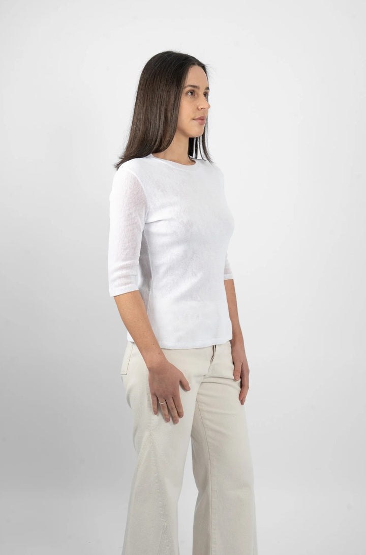M.A. Dainty Meadow Top - WHT