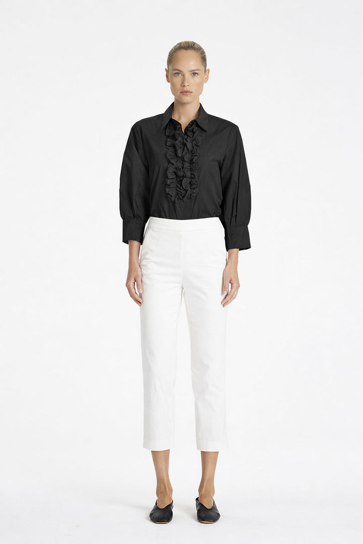 Mela Purdie Ruffle Resort Top - BLK