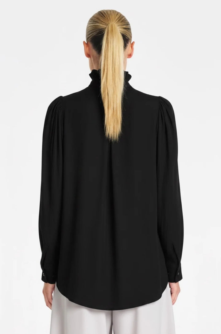 Mela Purdie Rufflet blouse - BLK