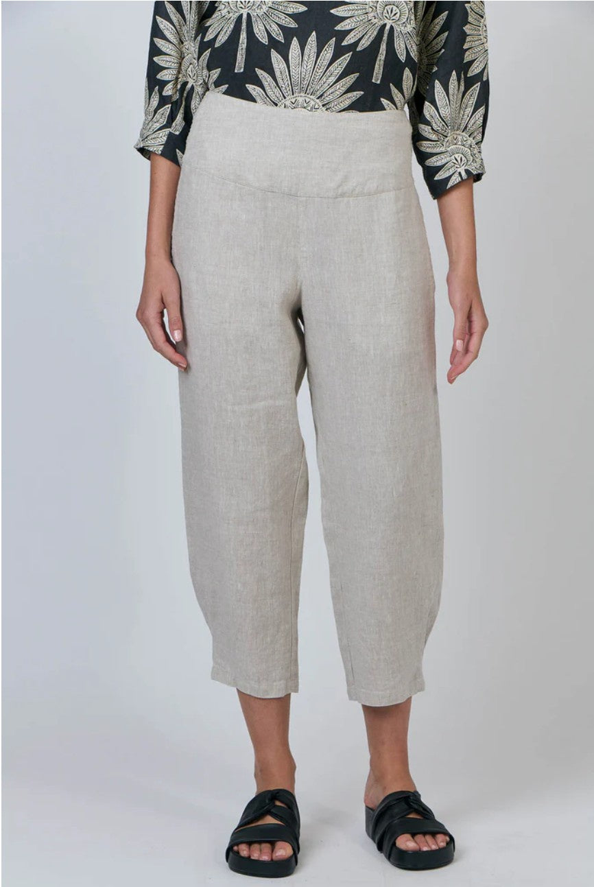 Naturals by O & J Cropped Linen Pants