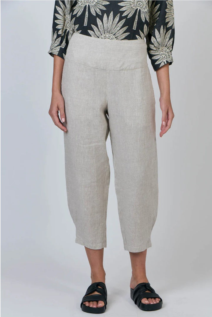 Naturals by O & J Cropped Linen Pants