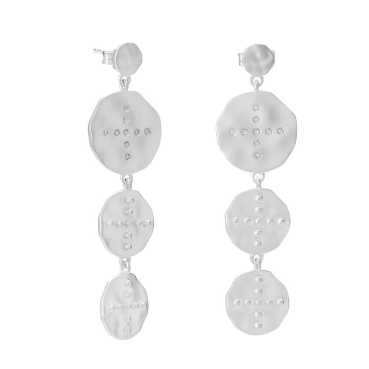 Murkani Halcyon Silver Hanging Earrings