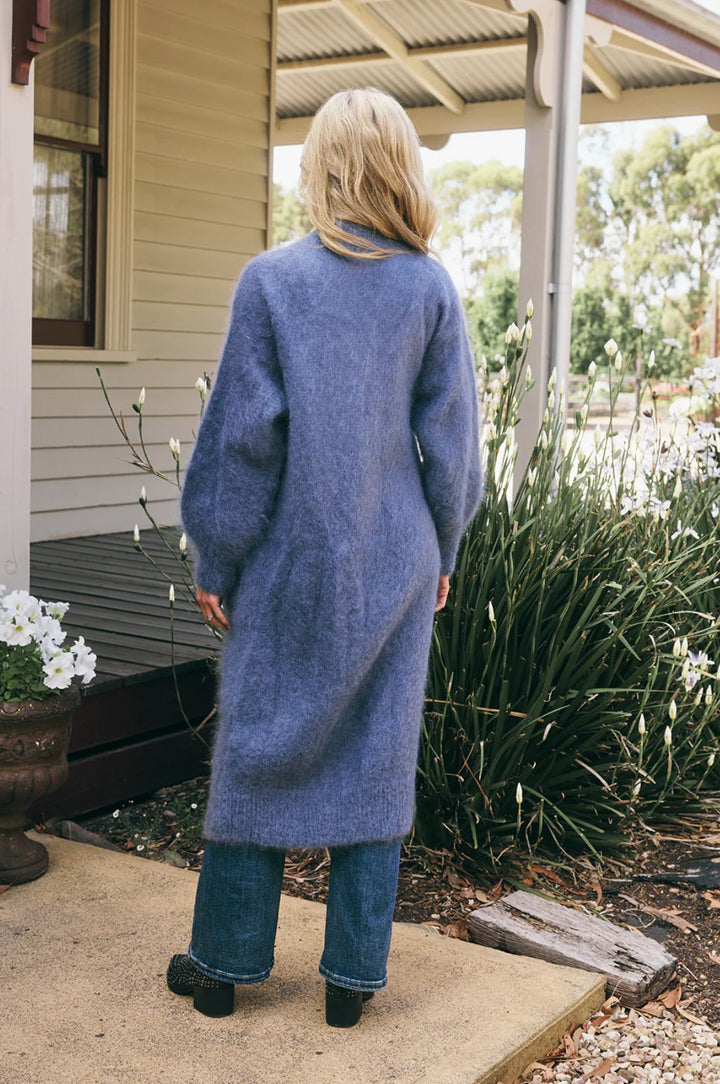 Italian Star long Mohair Cardigan - Den