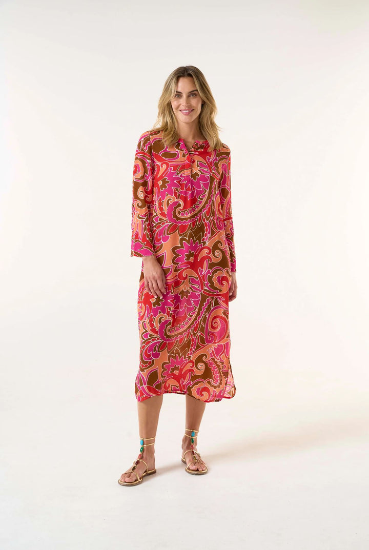 OneSeason St Georges Coral Long Genie Dress