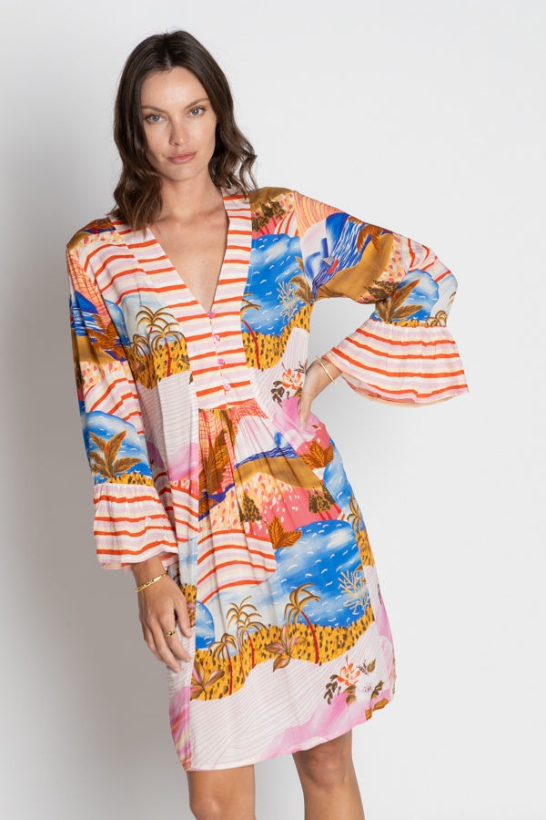 LulaSoul Jimbaran Button Dress