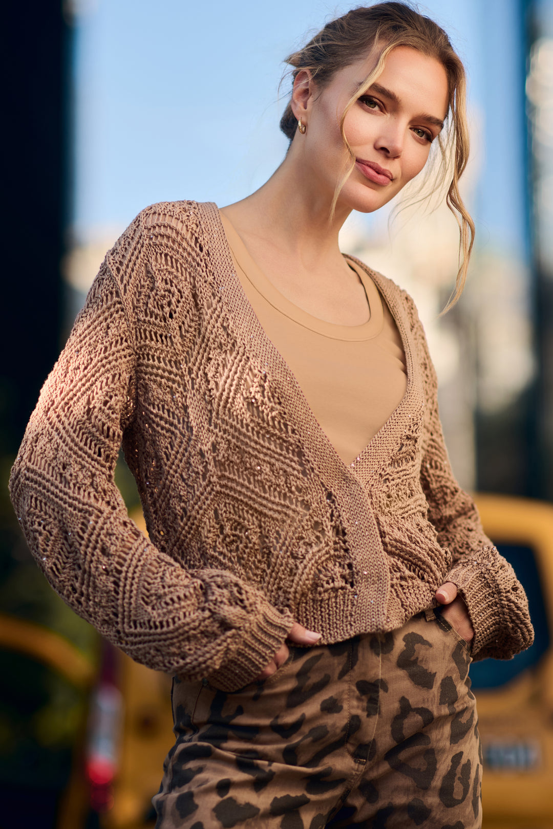 Monari Pima Ribbed Top - BISC