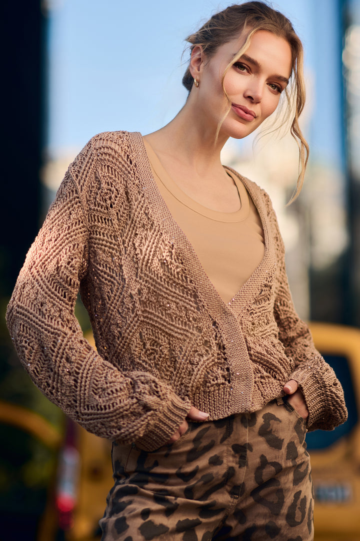 Monari Pima Ribbed Top - BISC