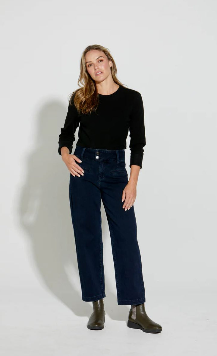 New London Christow Loose Leg Crop Jeans