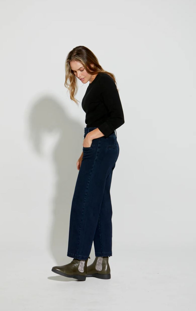 New London Christow Loose Leg Crop Jeans