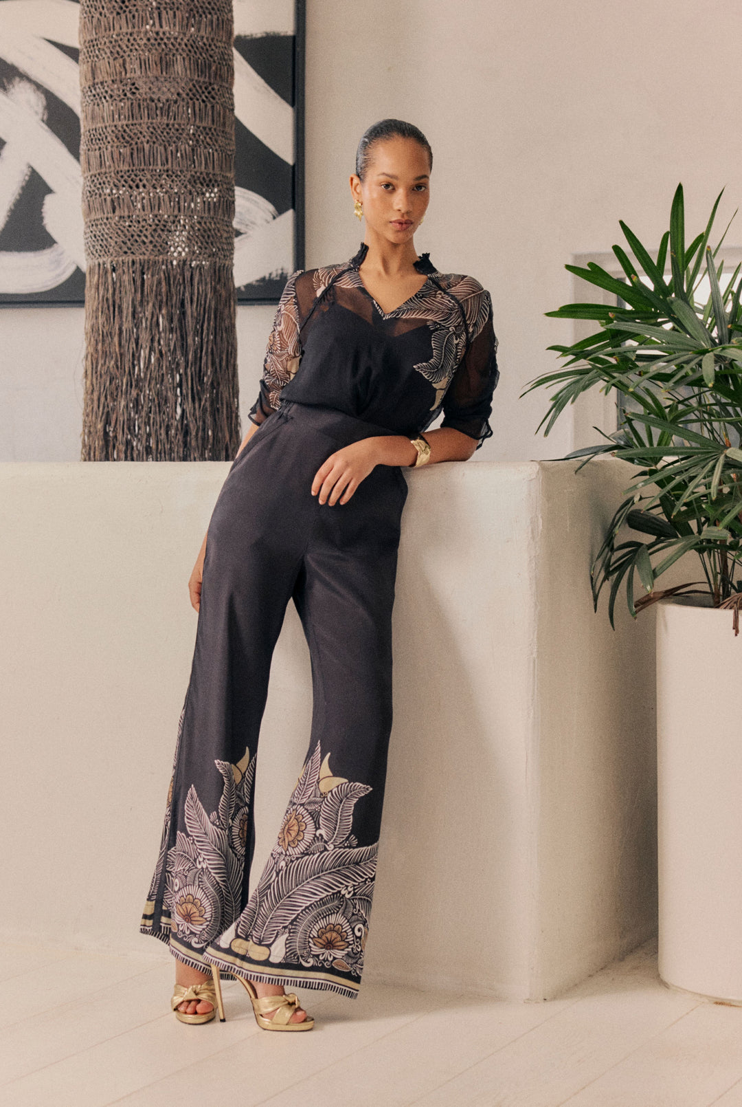 Once Was Samira Chiffon Blouse