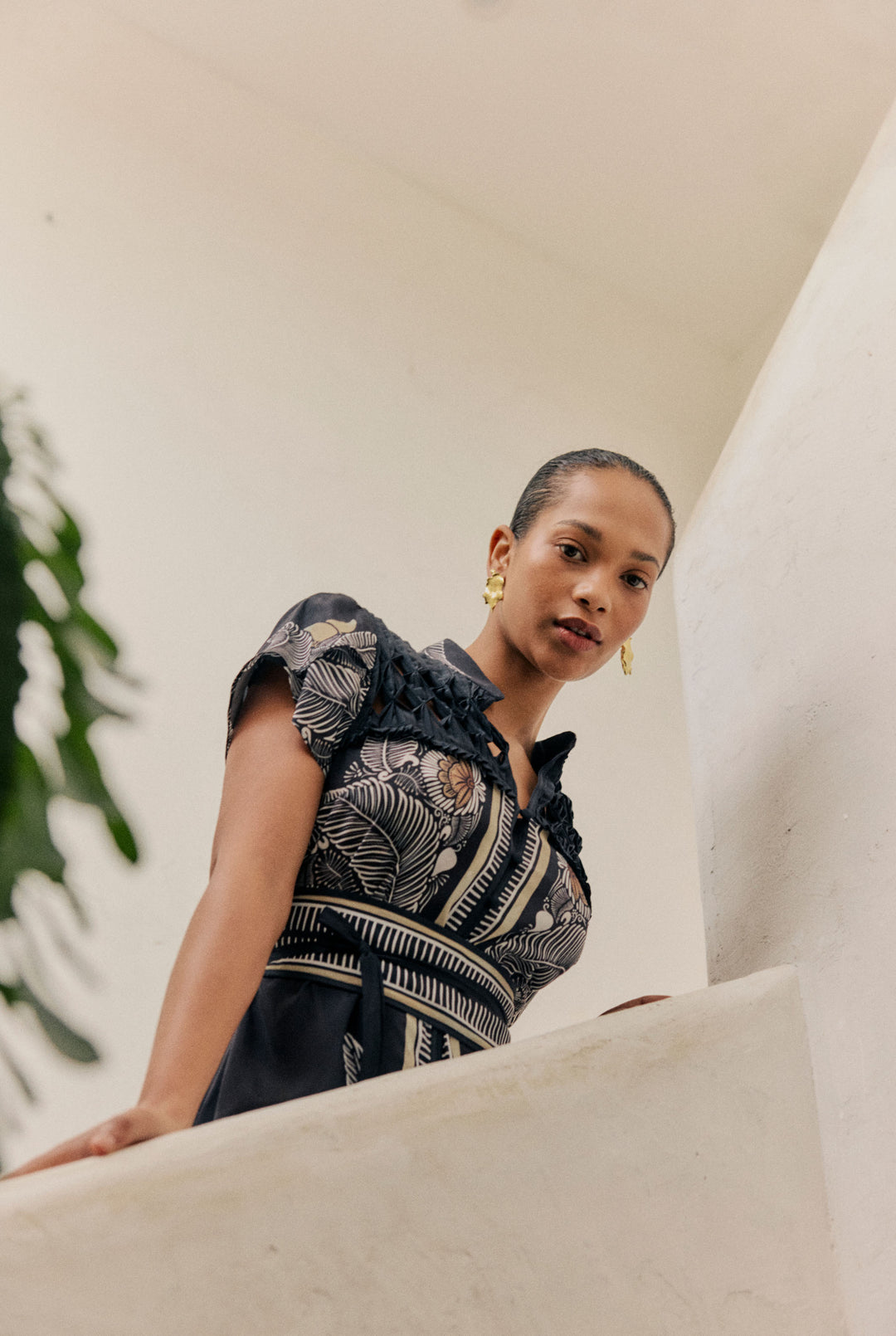 Once Was Maha Diamond Smock Dress