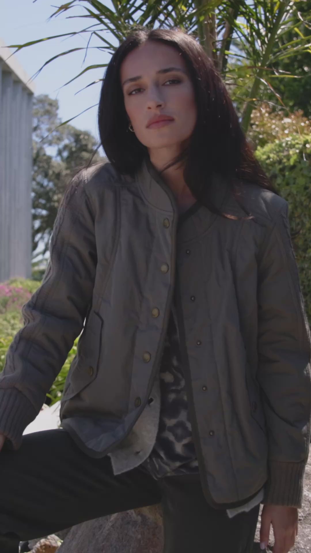 Lania Cable Jacket - Khaki