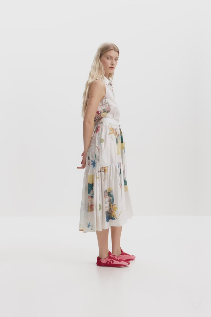 Desigual postcards Shirt dress