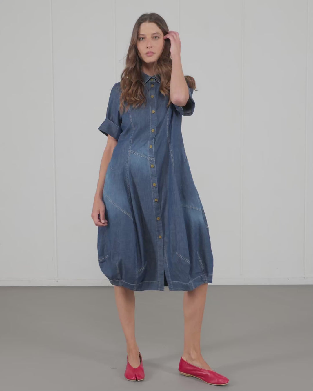 Alembika Barbie Denim Shirt Dress