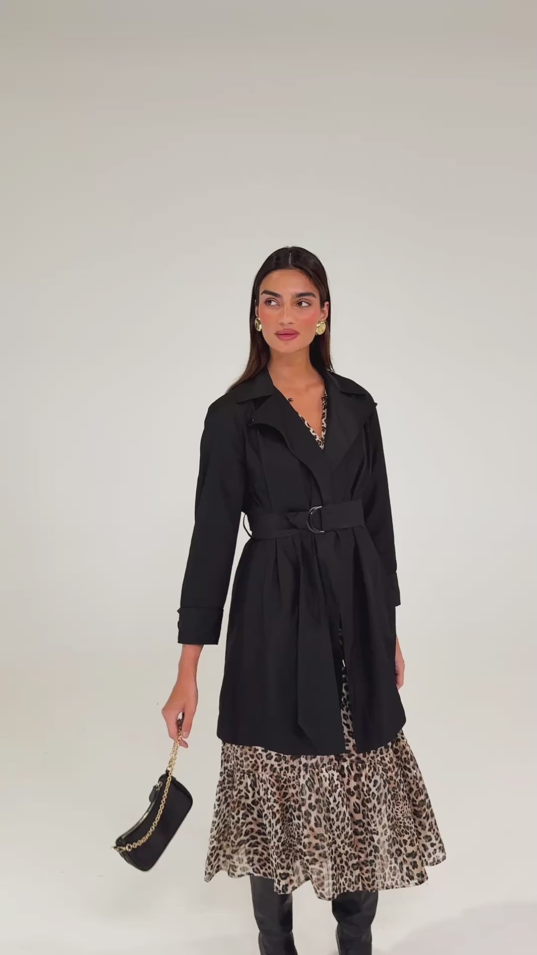 Sacha Drake Noir Trench Coat