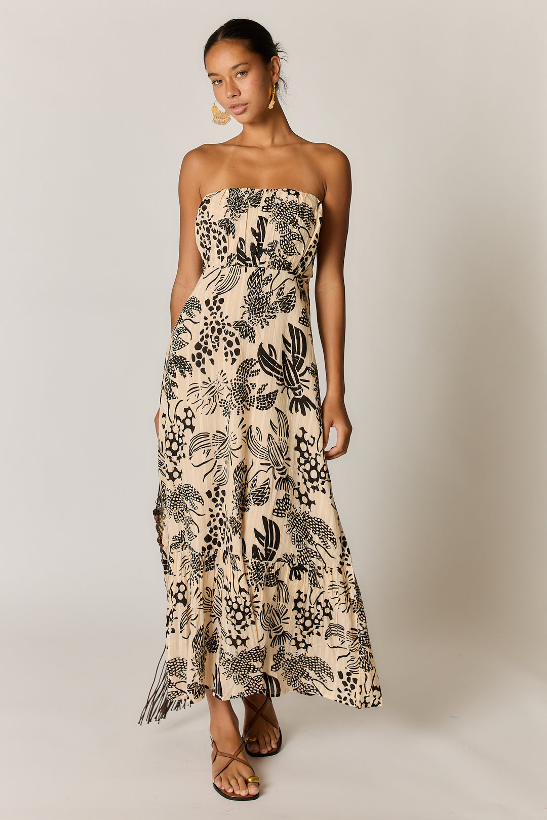Rubyyaya Under Sea Strapless Dress - Blk