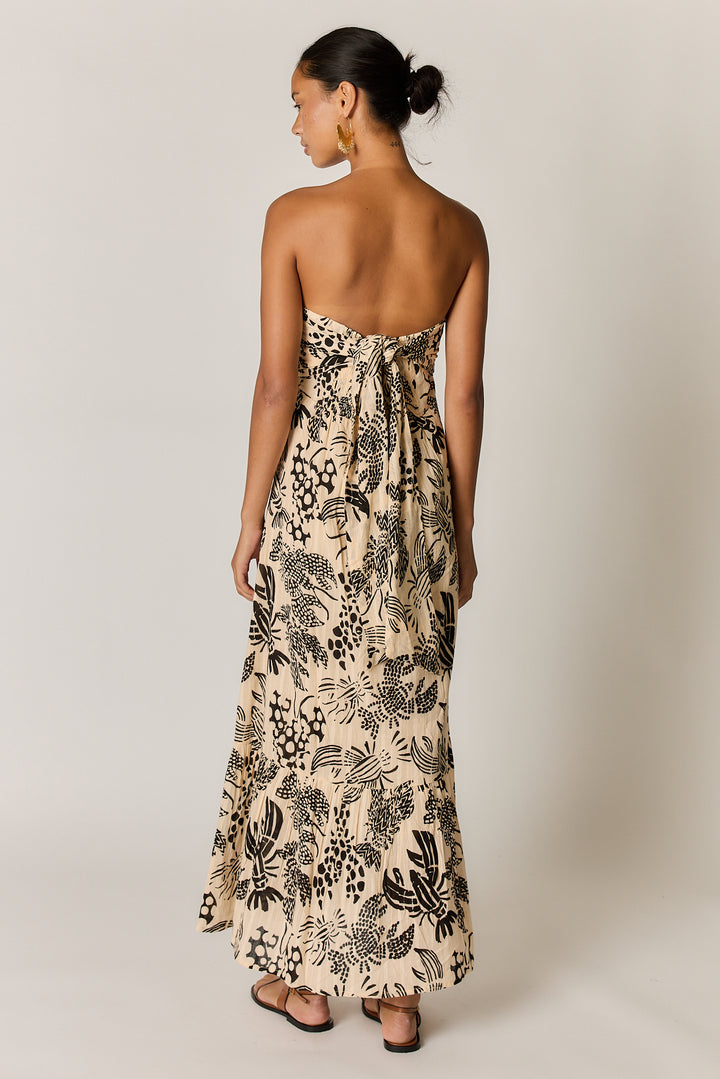Rubyyaya Under Sea Strapless Dress - Blk