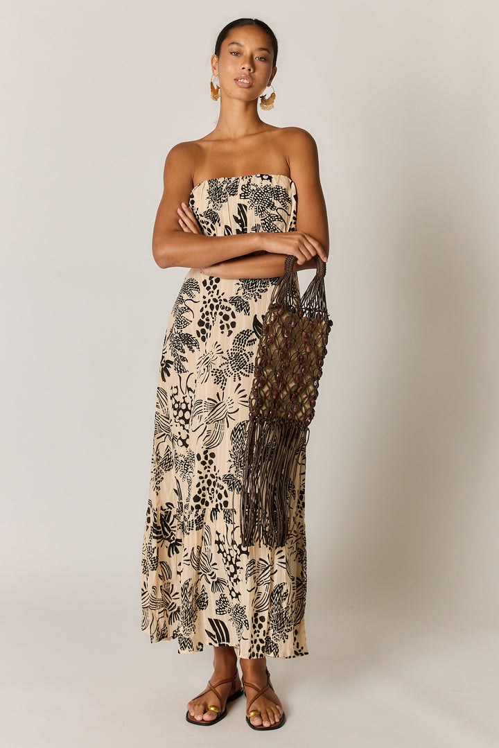 Rubyyaya Under Sea Strapless Dress - Blk