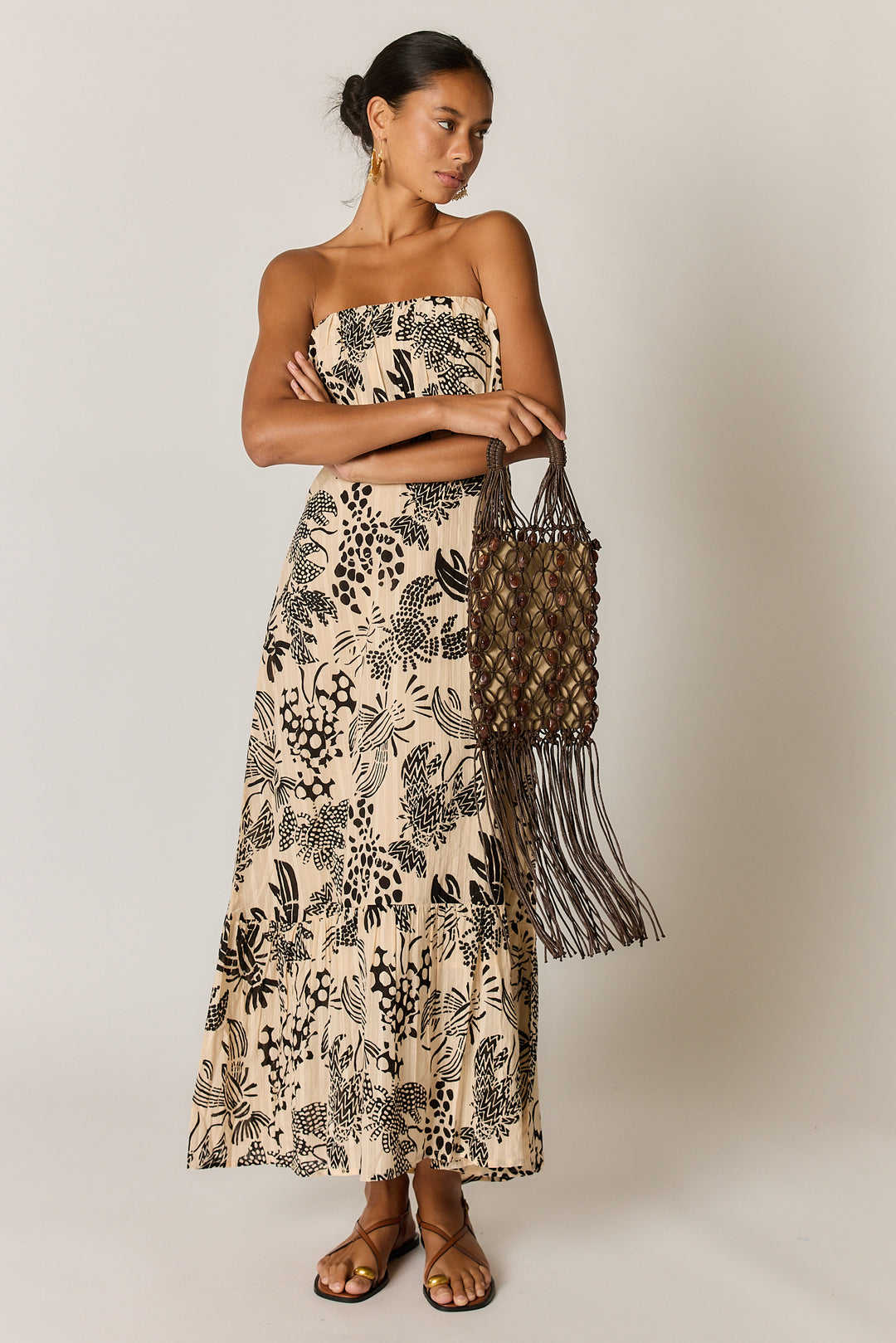 Rubyyaya Under Sea Strapless Dress - Blk