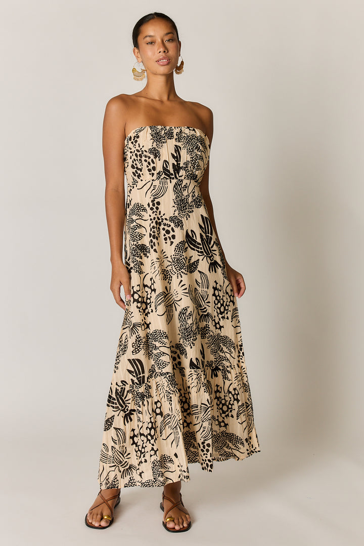 Rubyyaya Under Sea Strapless Dress - Blk