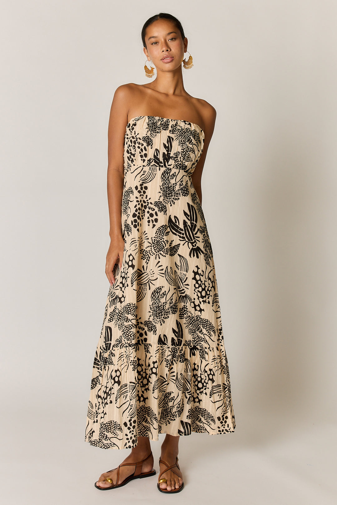 Rubyyaya Under Sea Strapless Dress - Blk