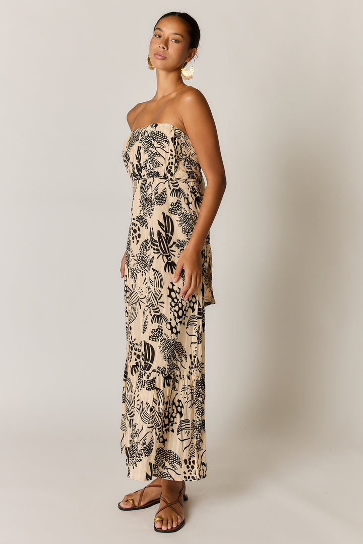 Rubyyaya Under Sea Strapless Dress - Blk