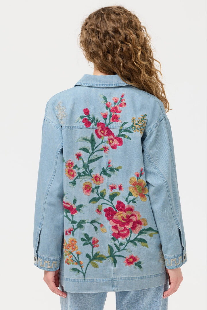 Johnny Was Sunnie Oversized Denim Jacket